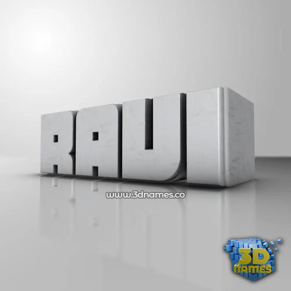 ravi in White Metro style - 3D name wallpaper