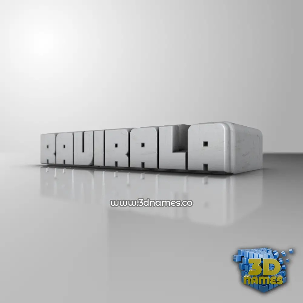 ravirala in White Metro style - 3D name wallpaper