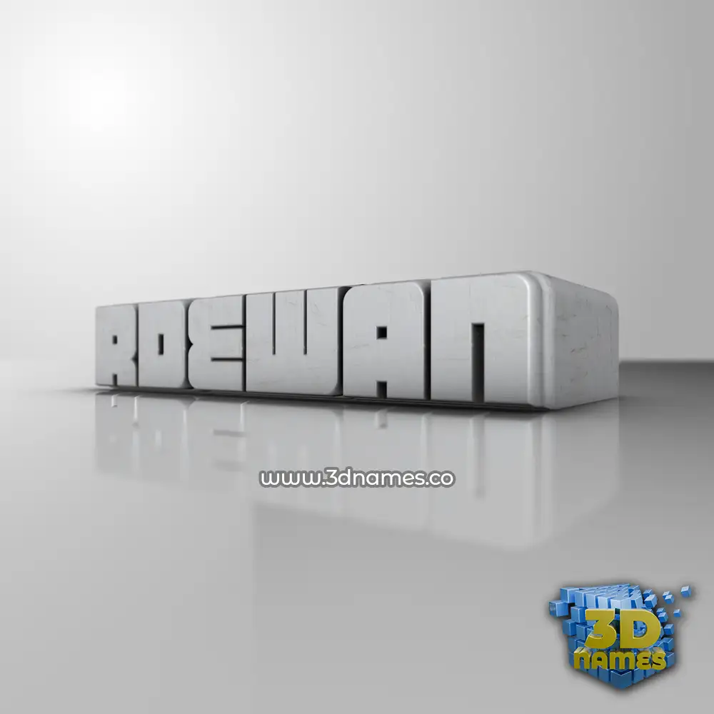 rdewan in White Metro style - 3D name wallpaper