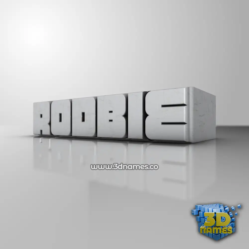 rodbie in White Metro style - 3D name wallpaper
