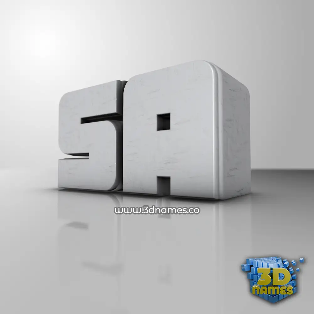 sa in White Metro style - 3D name wallpaper