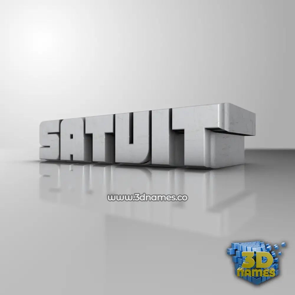 satvit in White Metro style - 3D name wallpaper