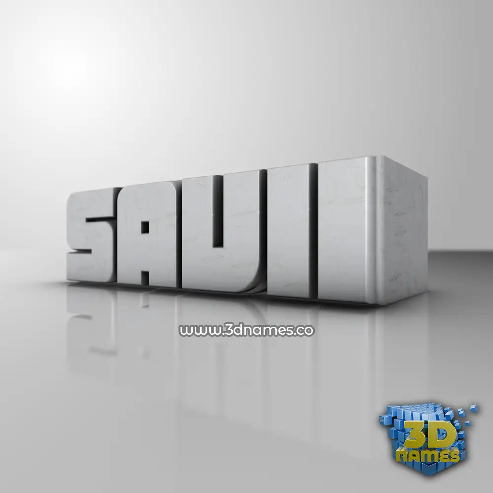 savii in White Metro style - 3D name wallpaper