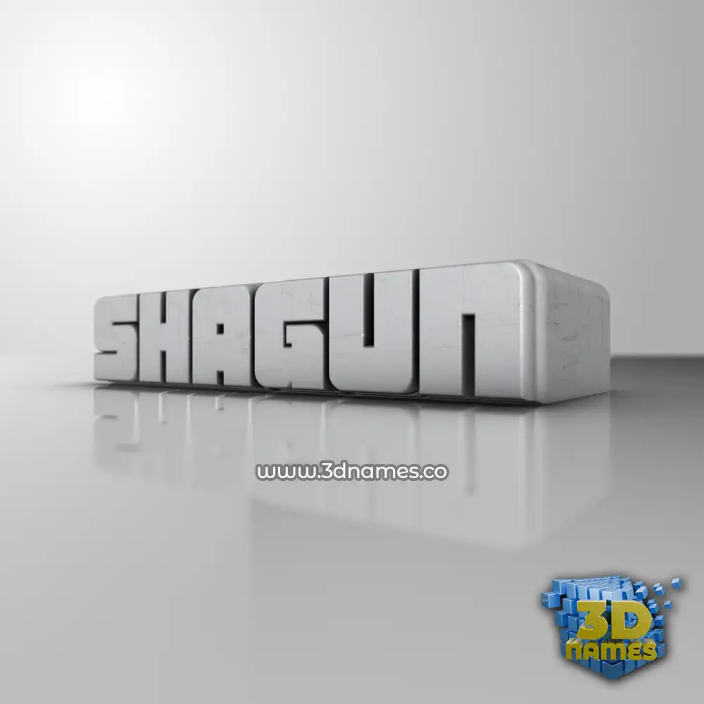shagun in White Metro style - 3D name wallpaper