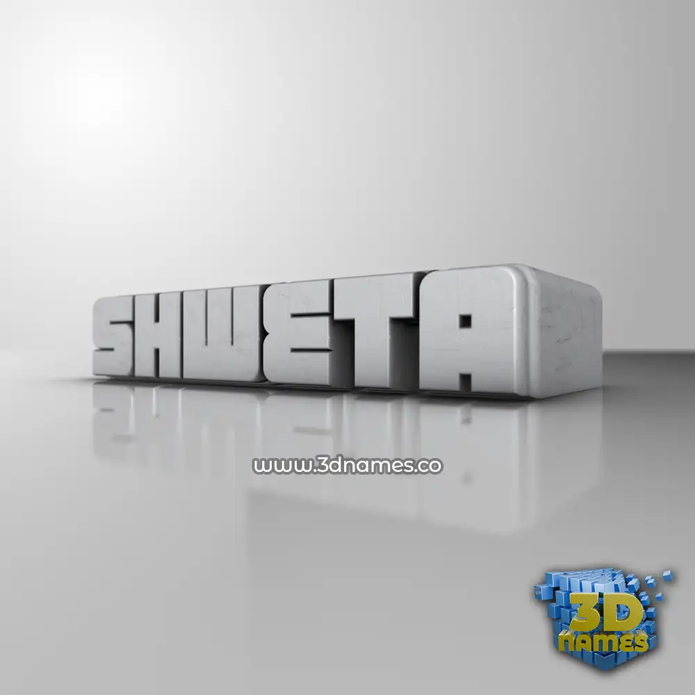 shweta in White Metro style - 3D name wallpaper