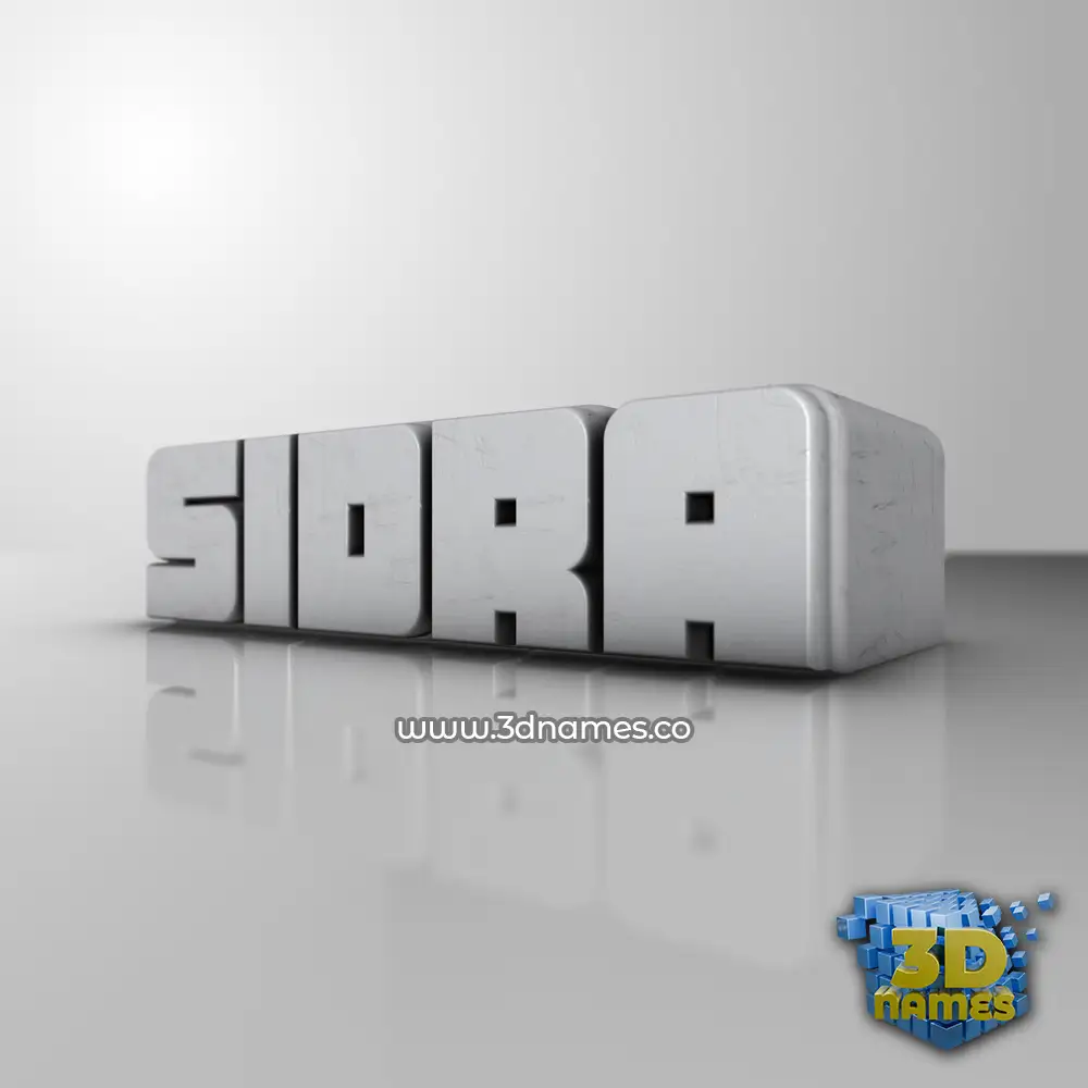 sidra in White Metro style - 3D name wallpaper