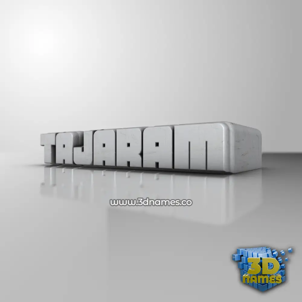 tajaram in White Metro style - 3D name wallpaper