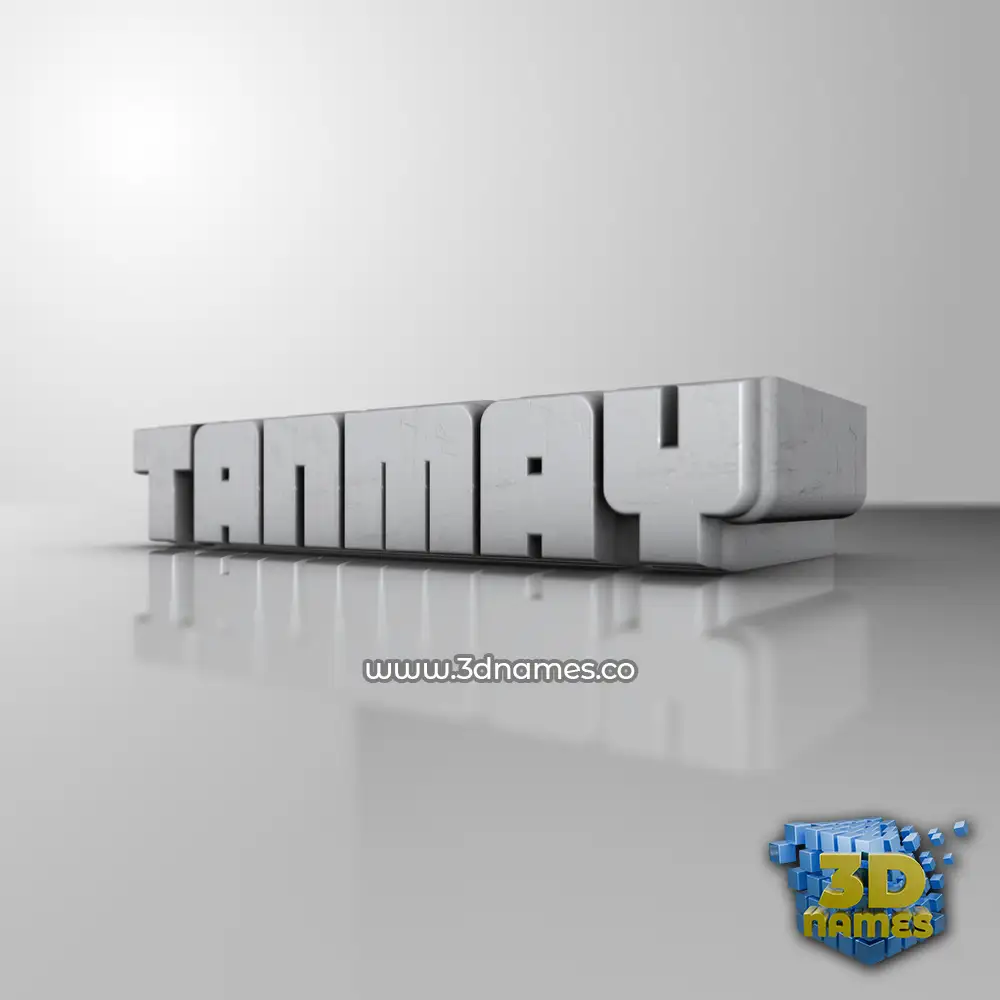tanmay in White Metro style - 3D name wallpaper