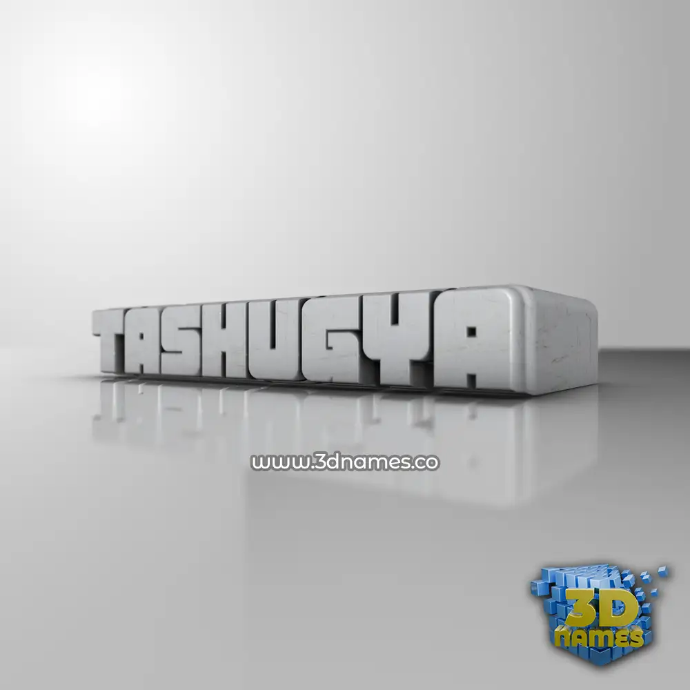 tashugya in White Metro style - 3D name wallpaper