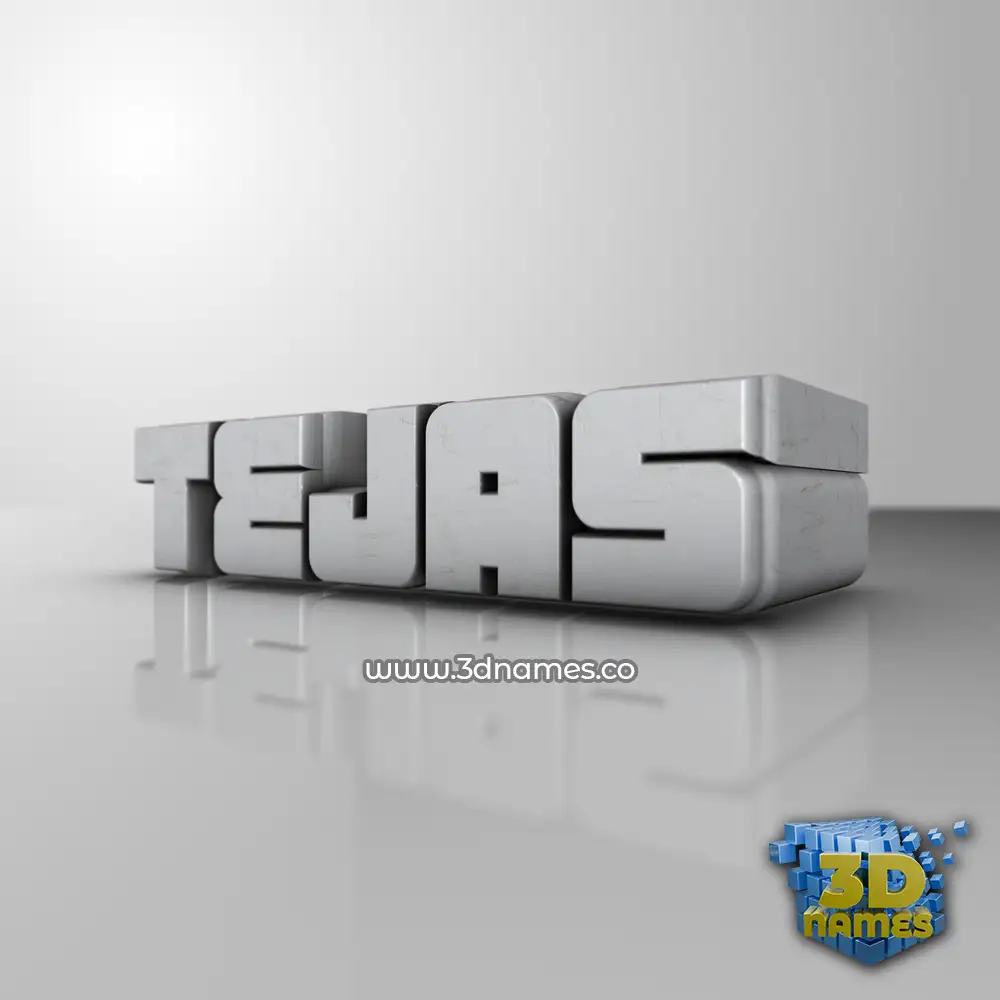 tejas in White Metro style - 3D name wallpaper
