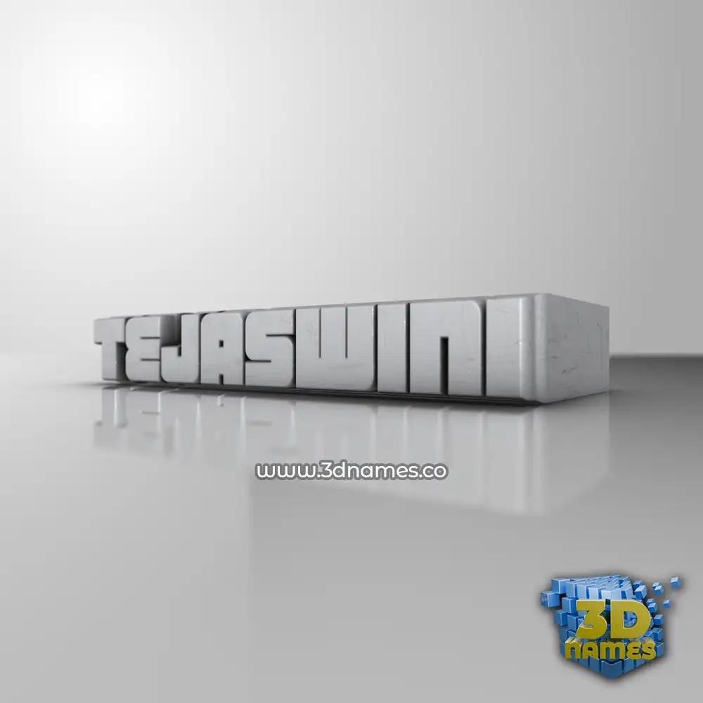 tejaswini in White Metro style - 3D name wallpaper