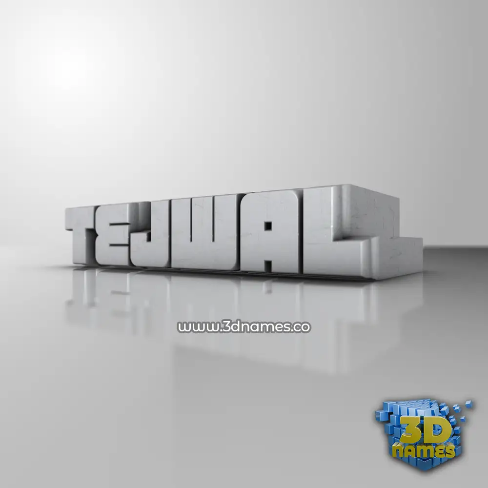 tejwal in White Metro style - 3D name wallpaper