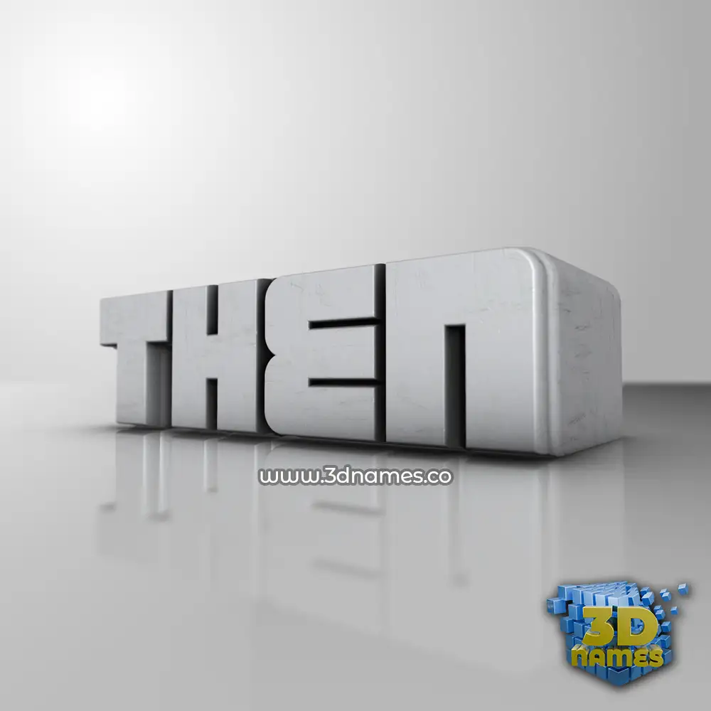 then in White Metro style - 3D name wallpaper
