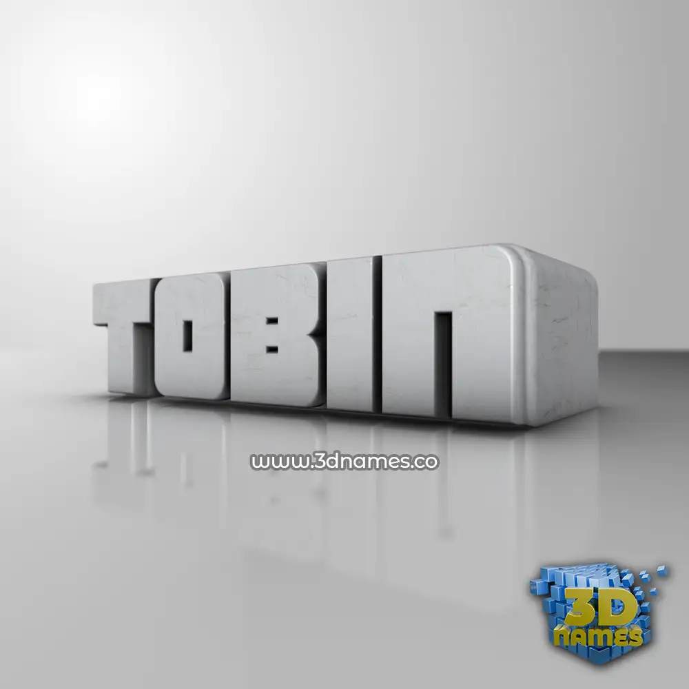 tobin in White Metro style - 3D name wallpaper
