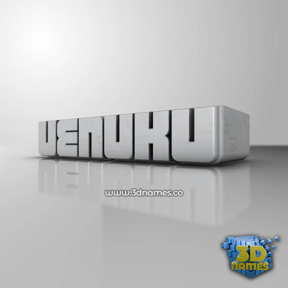 uenuku in White Metro style - 3D name wallpaper