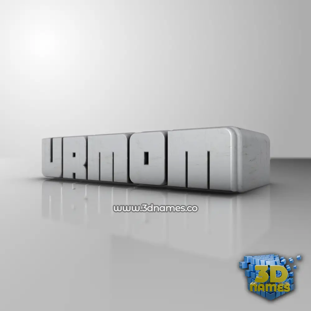 urmom in White Metro style - 3D name wallpaper