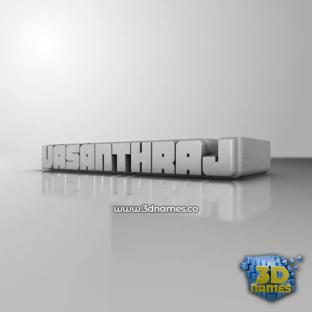 vasanthraj in White Metro style - 3D name wallpaper