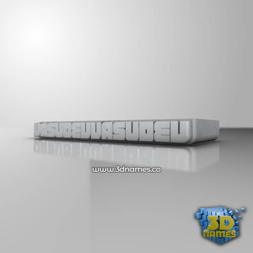 vasudevvasudev in White Metro style - 3D name wallpaper