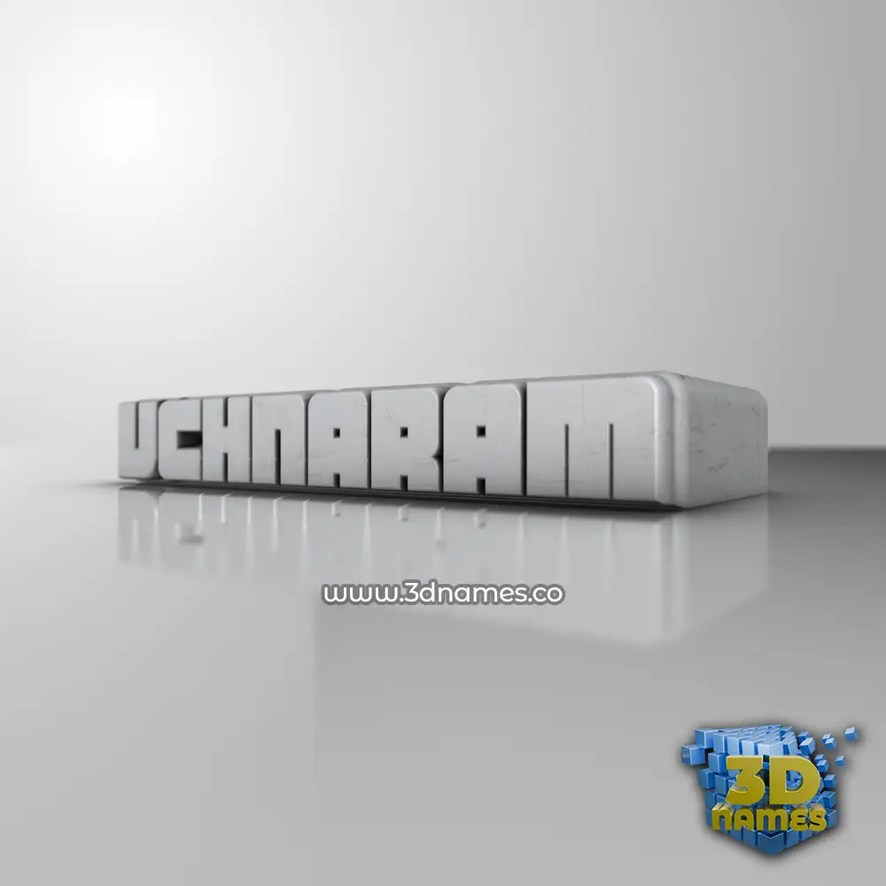 vchnaram in White Metro style - 3D name wallpaper