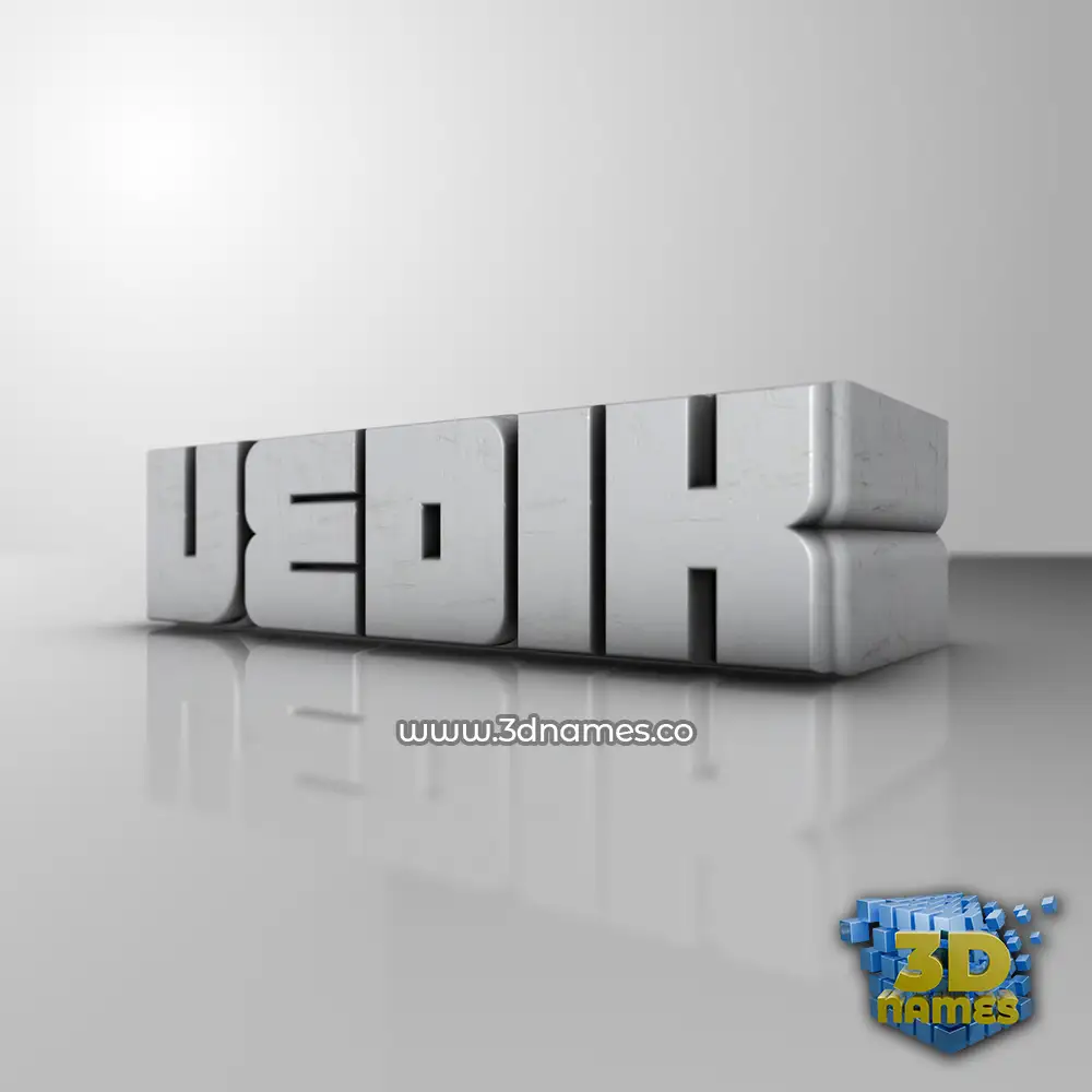 vedik in White Metro style - 3D name wallpaper