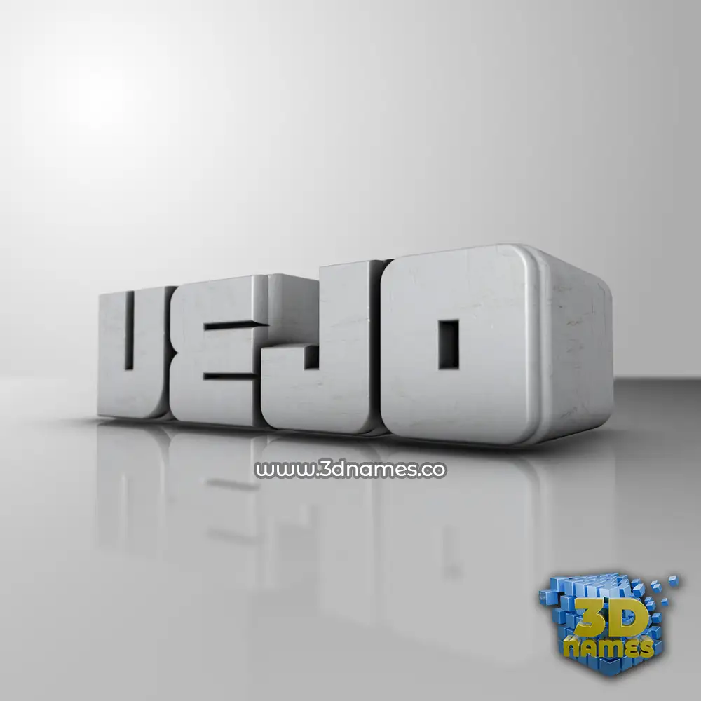 vejo in White Metro style - 3D name wallpaper