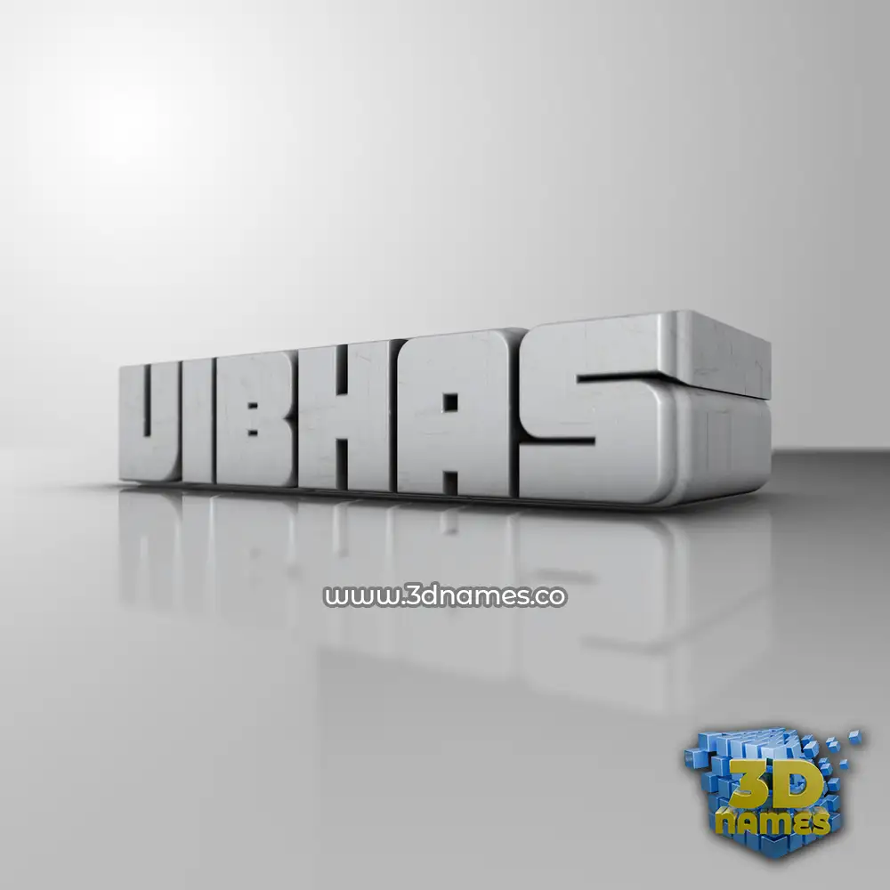 vibhas in White Metro style - 3D name wallpaper