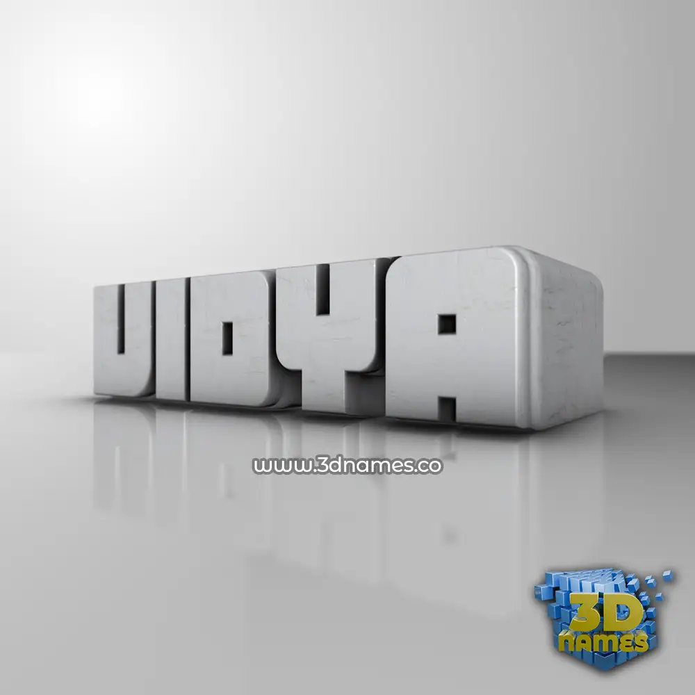 vidya in White Metro style - 3D name wallpaper