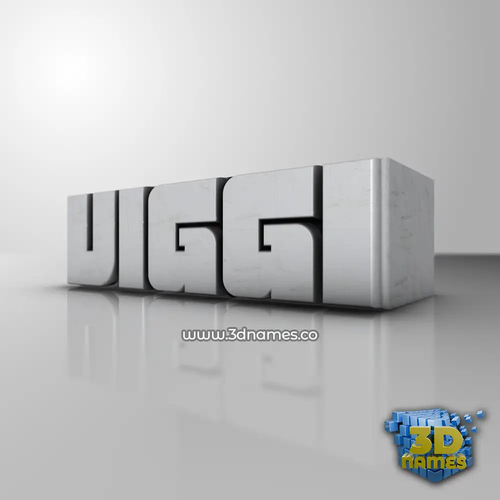 viggi in White Metro style - 3D name wallpaper