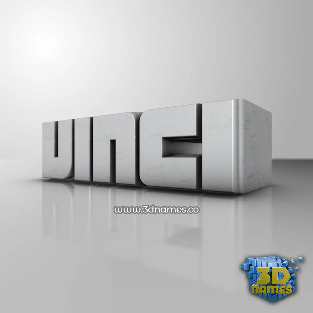 vinci in White Metro style - 3D name wallpaper