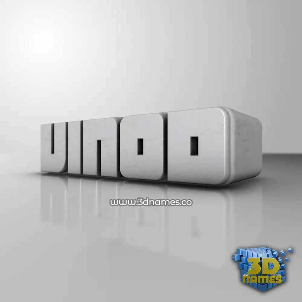 vinod in White Metro style - 3D name wallpaper