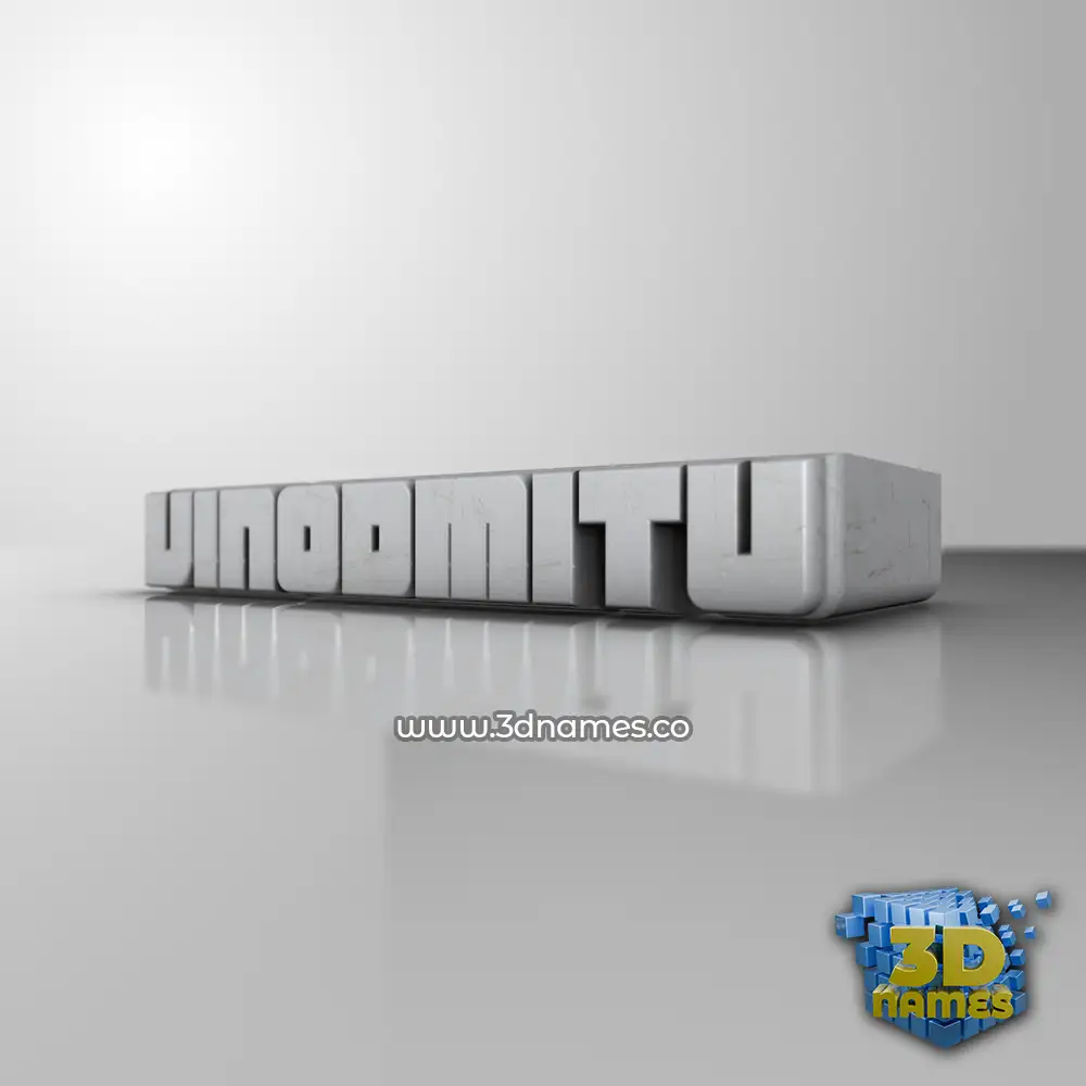 vinodmitu in White Metro style - 3D name wallpaper