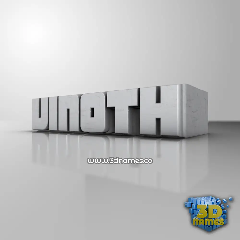 vinoth in White Metro style - 3D name wallpaper