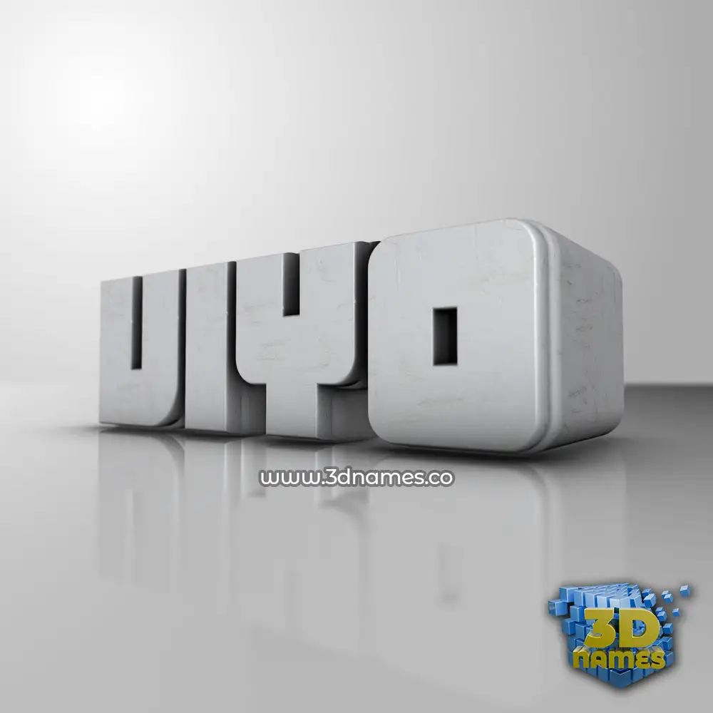 viyo in White Metro style - 3D name wallpaper