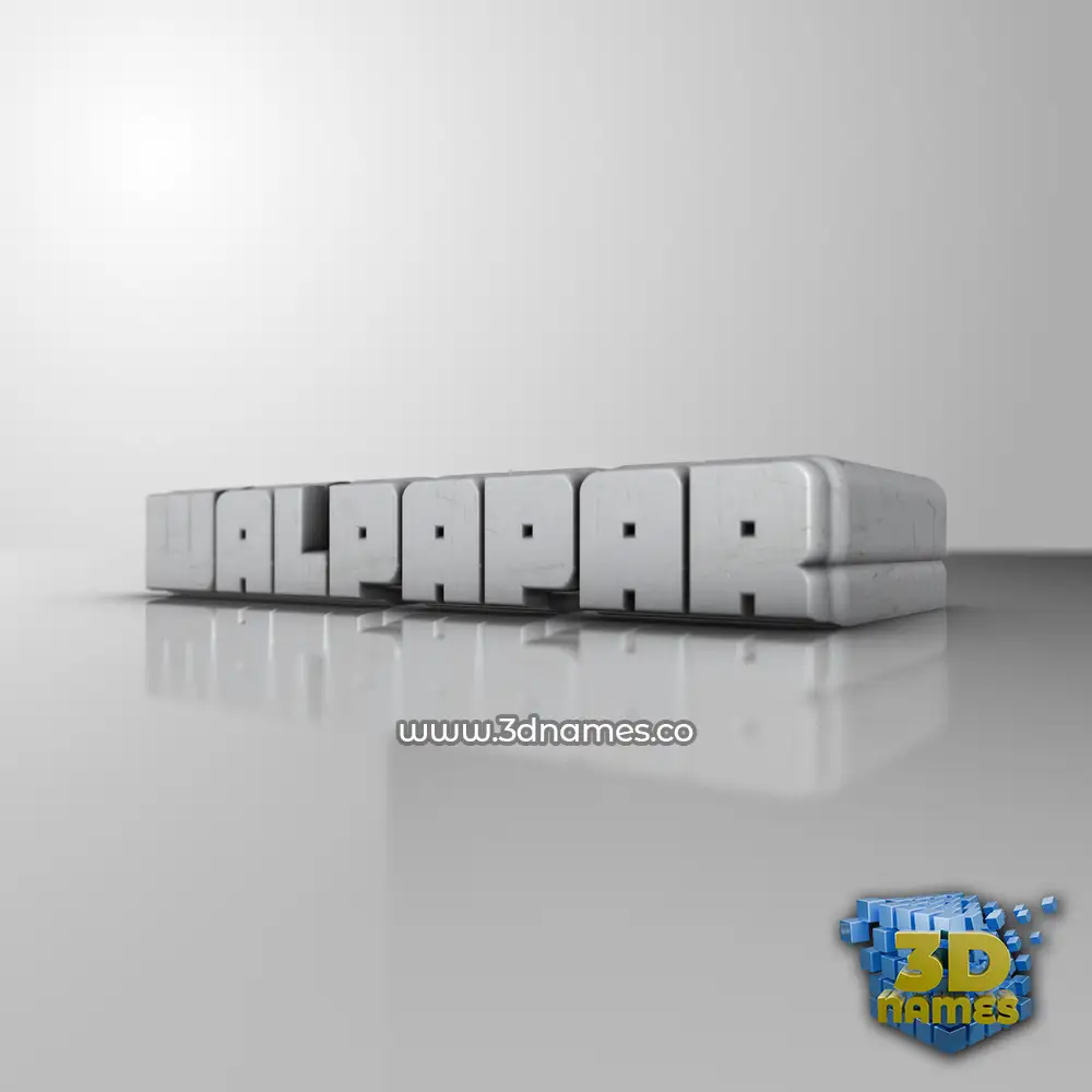 walpapar in White Metro style - 3D name wallpaper