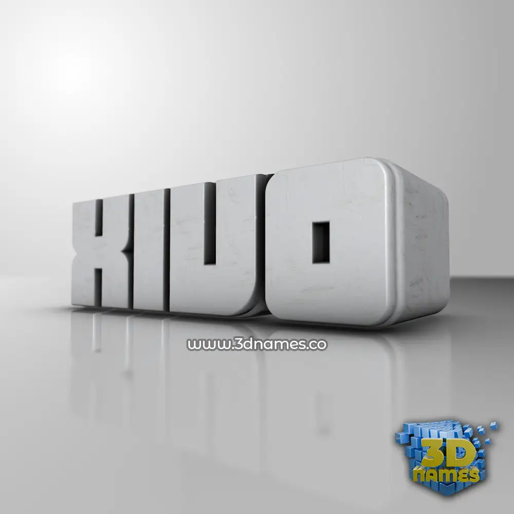 xivo in White Metro style - 3D name wallpaper
