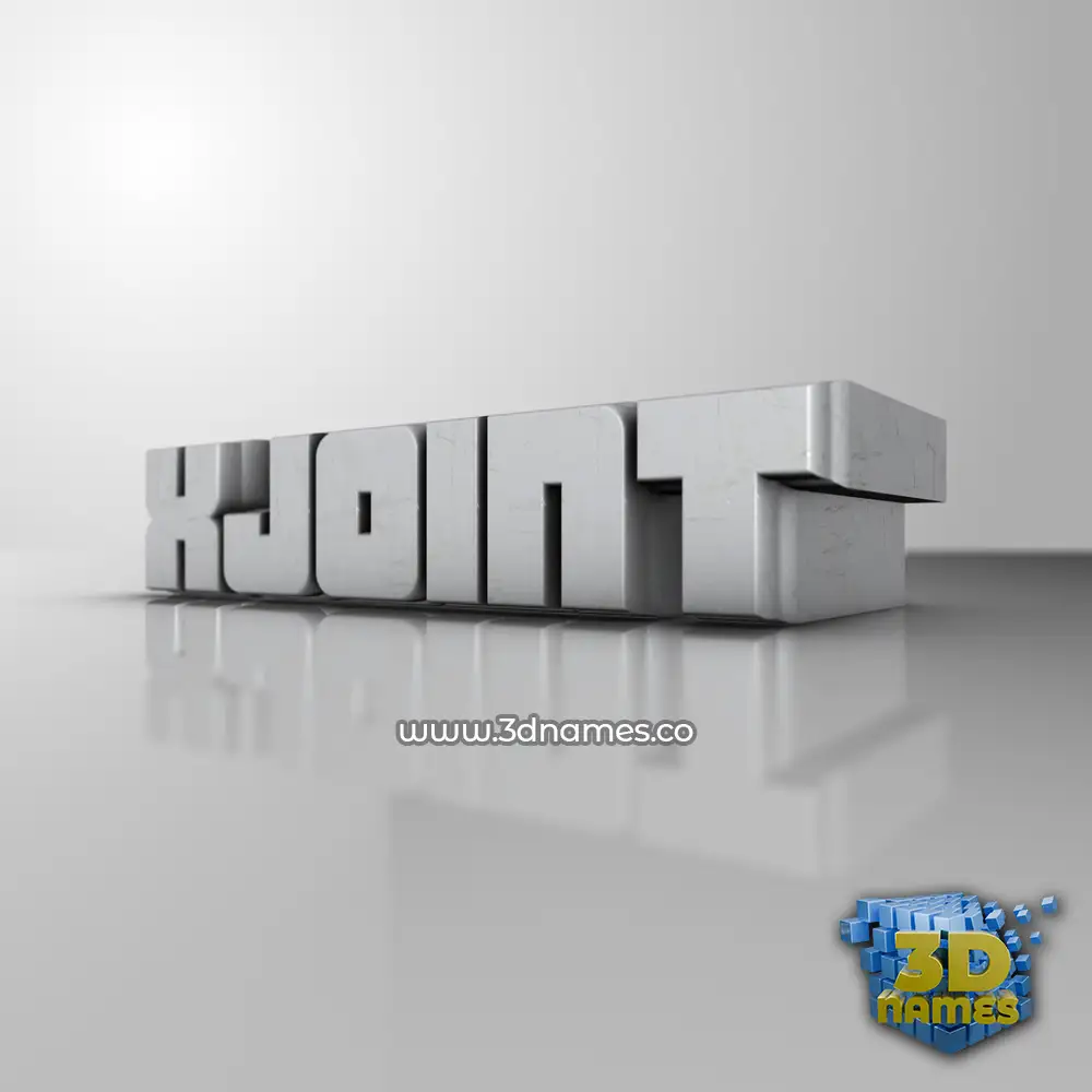 xjoint in White Metro style - 3D name wallpaper