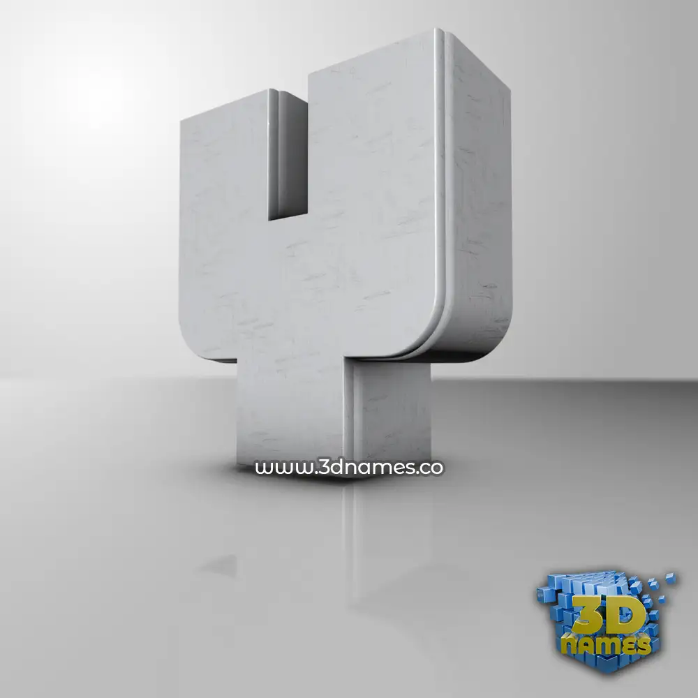 y in White Metro style - 3D name wallpaper