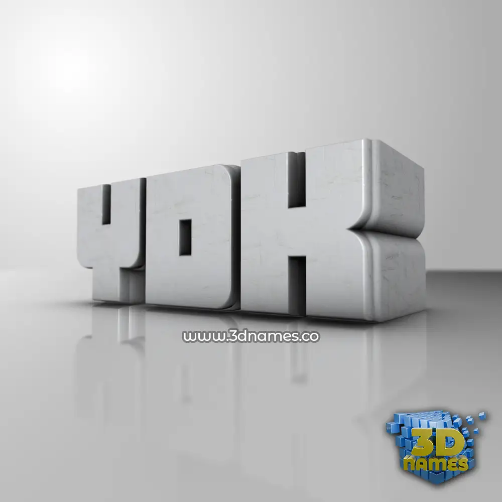 ydk in White Metro style - 3D name wallpaper