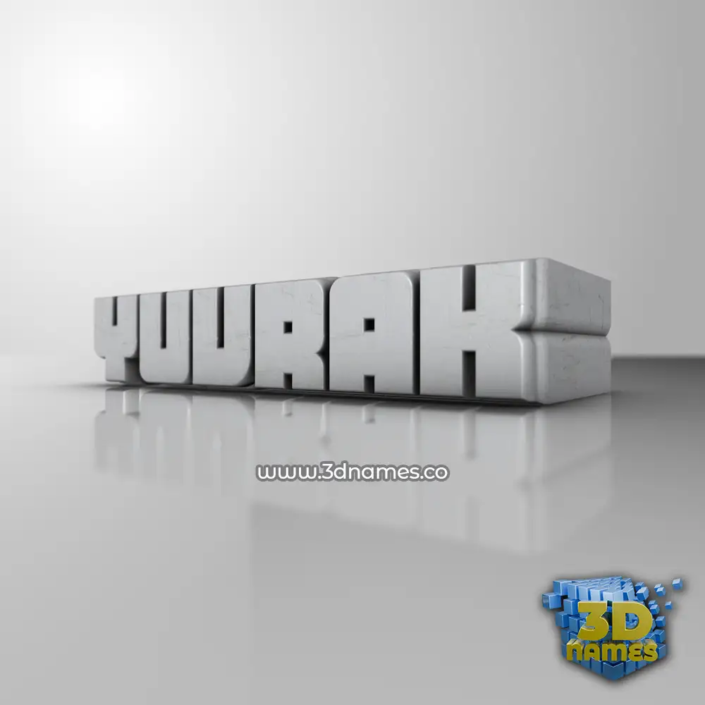 yuvrak in White Metro style - 3D name wallpaper