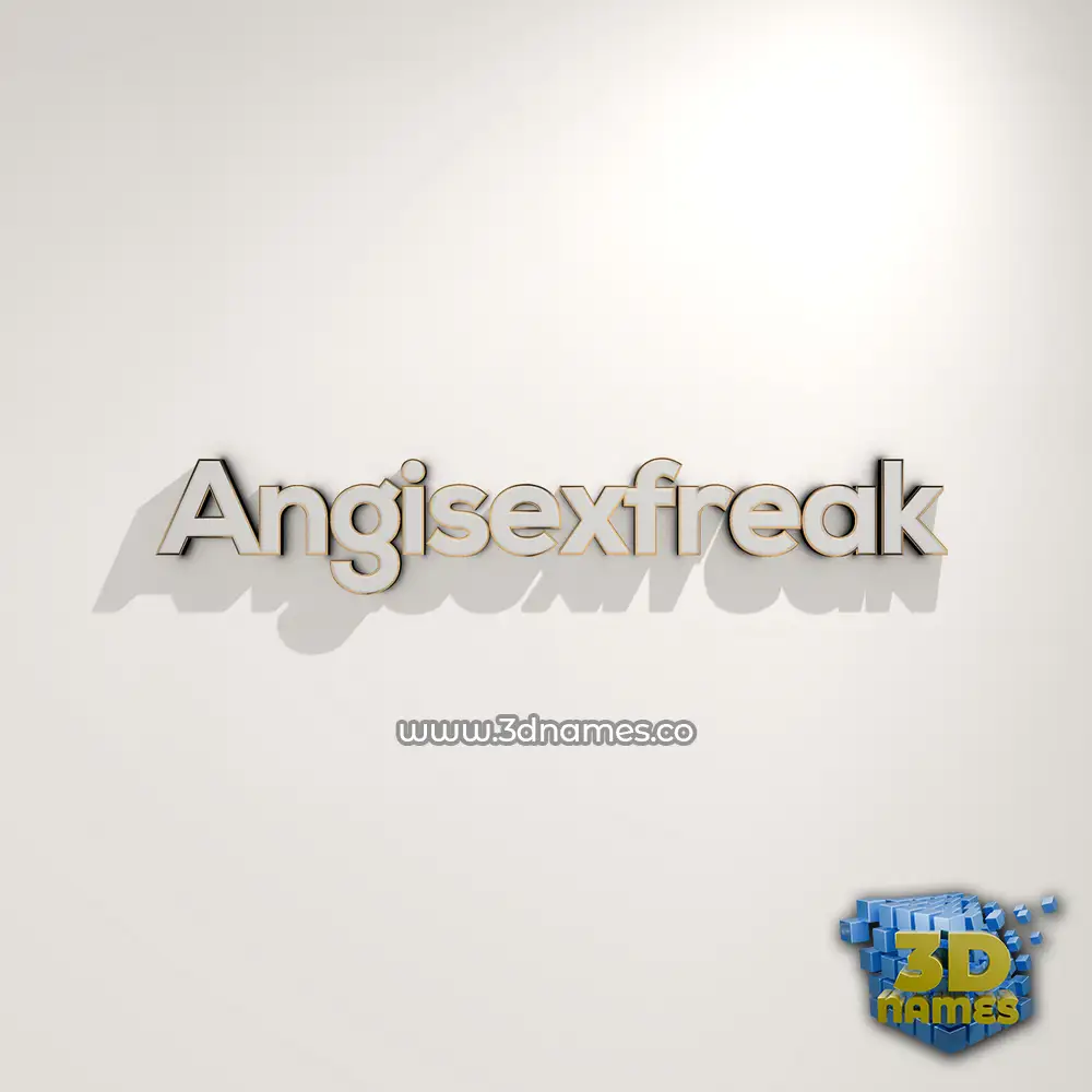 angisexfreak in White Logo Warm style - 3D name wallpaper