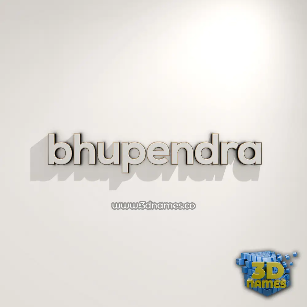 bhupendra in White Logo Warm style - 3D name wallpaper