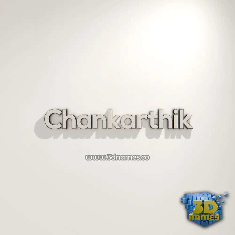 chankarthik in White Logo Warm style - 3D name wallpaper