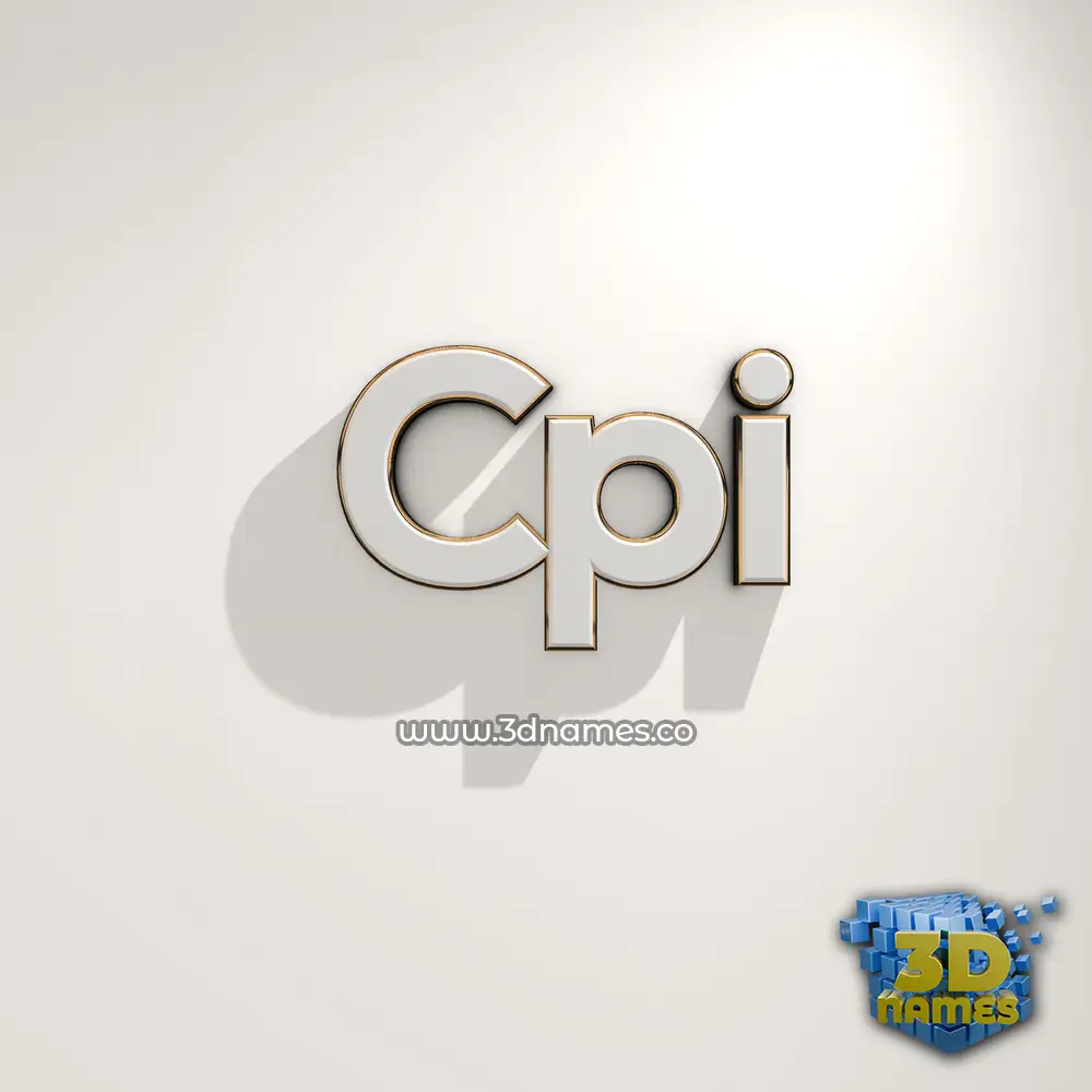 cpi in White Logo Warm style - 3D name wallpaper