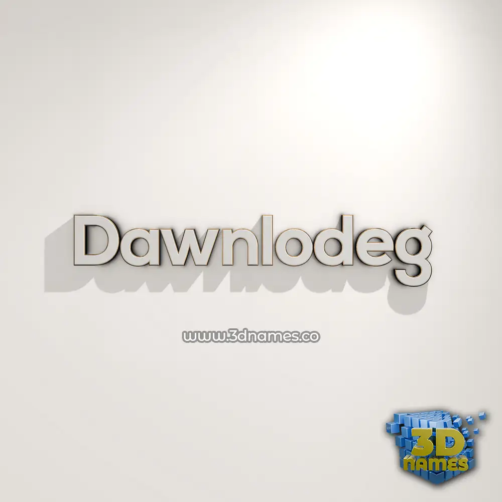 dawnlodeg in White Logo Warm style - 3D name wallpaper