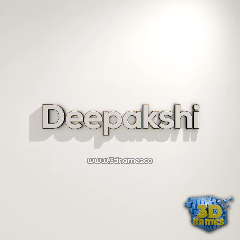 deepakshi in White Logo Warm style - 3D name wallpaper
