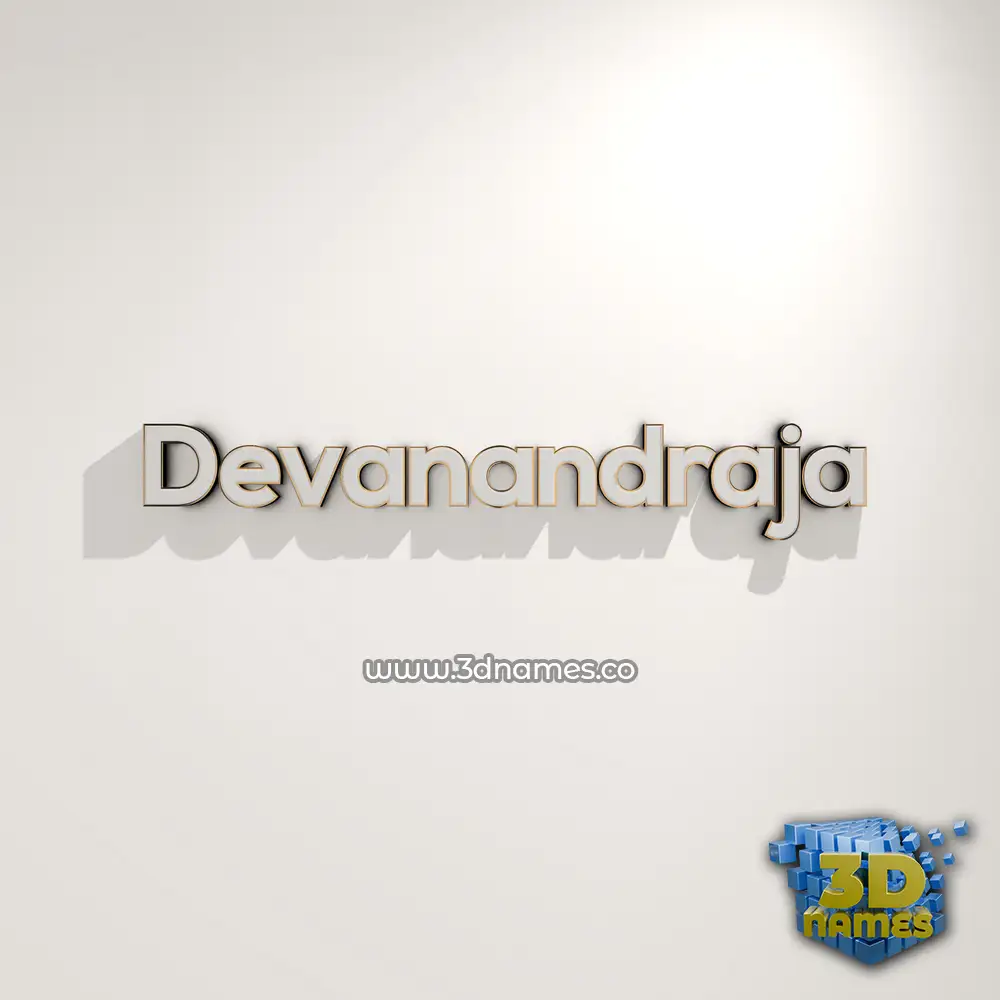 devanandraja in White Logo Warm style - 3D name wallpaper