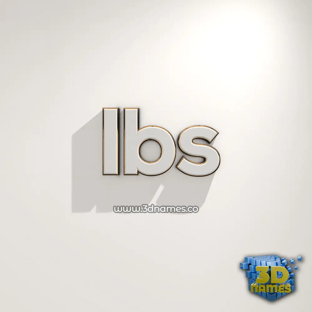 ibs in White Logo Warm style - 3D name wallpaper
