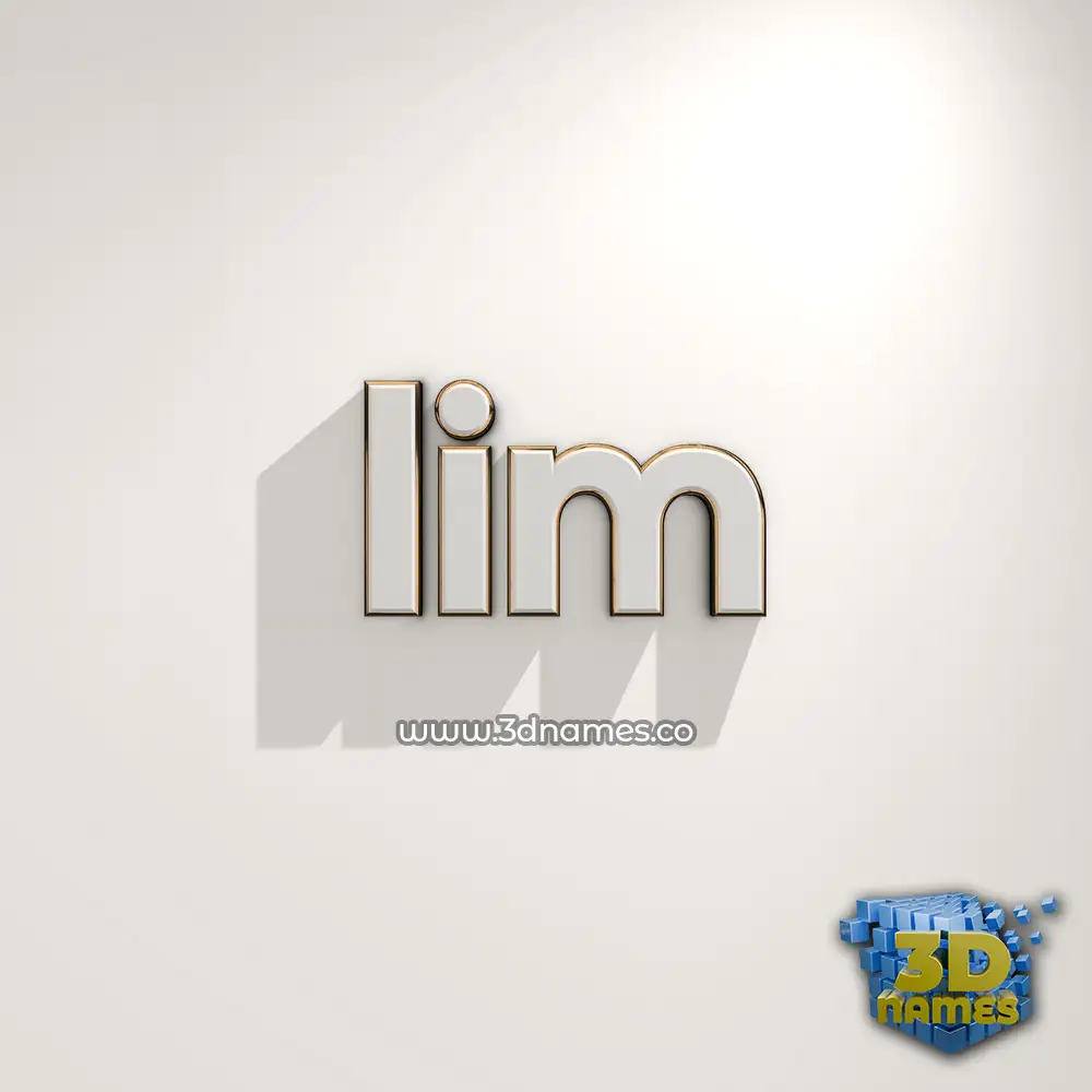 iim in White Logo Warm style - 3D name wallpaper