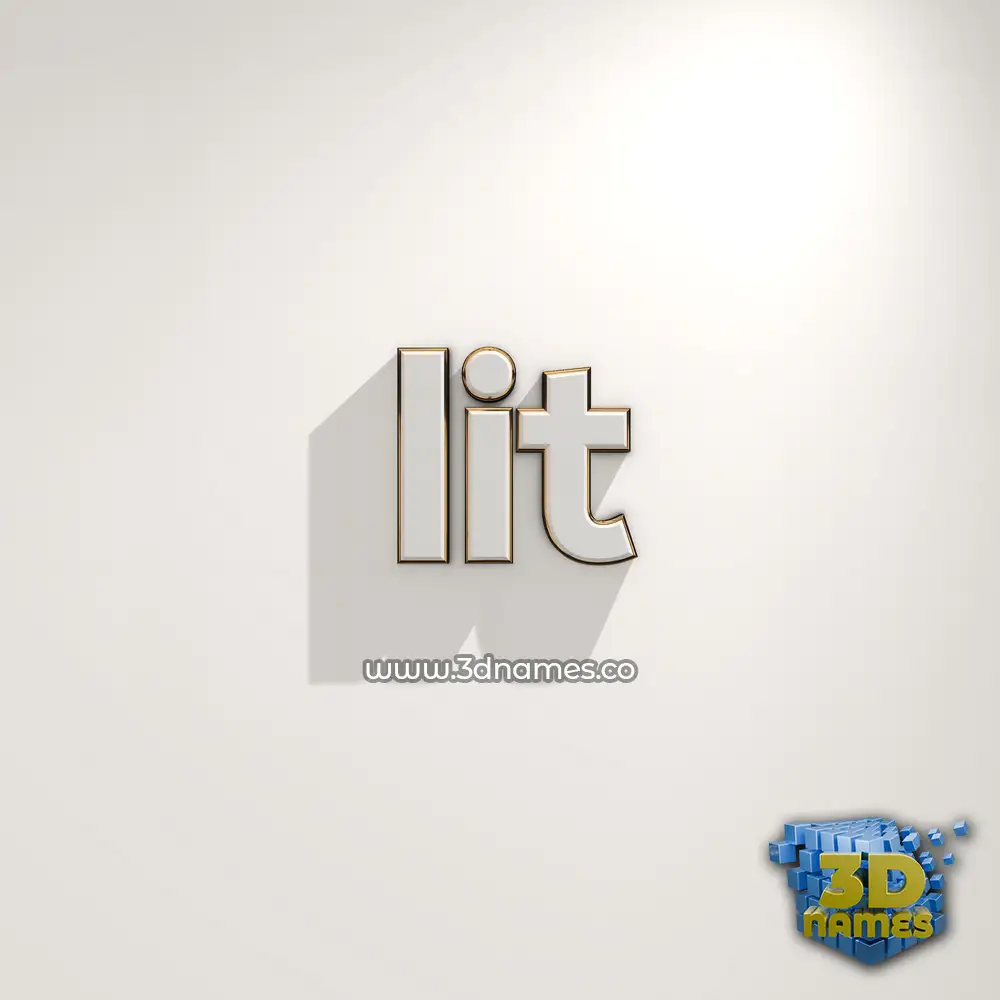 iit in White Logo Warm style - 3D name wallpaper