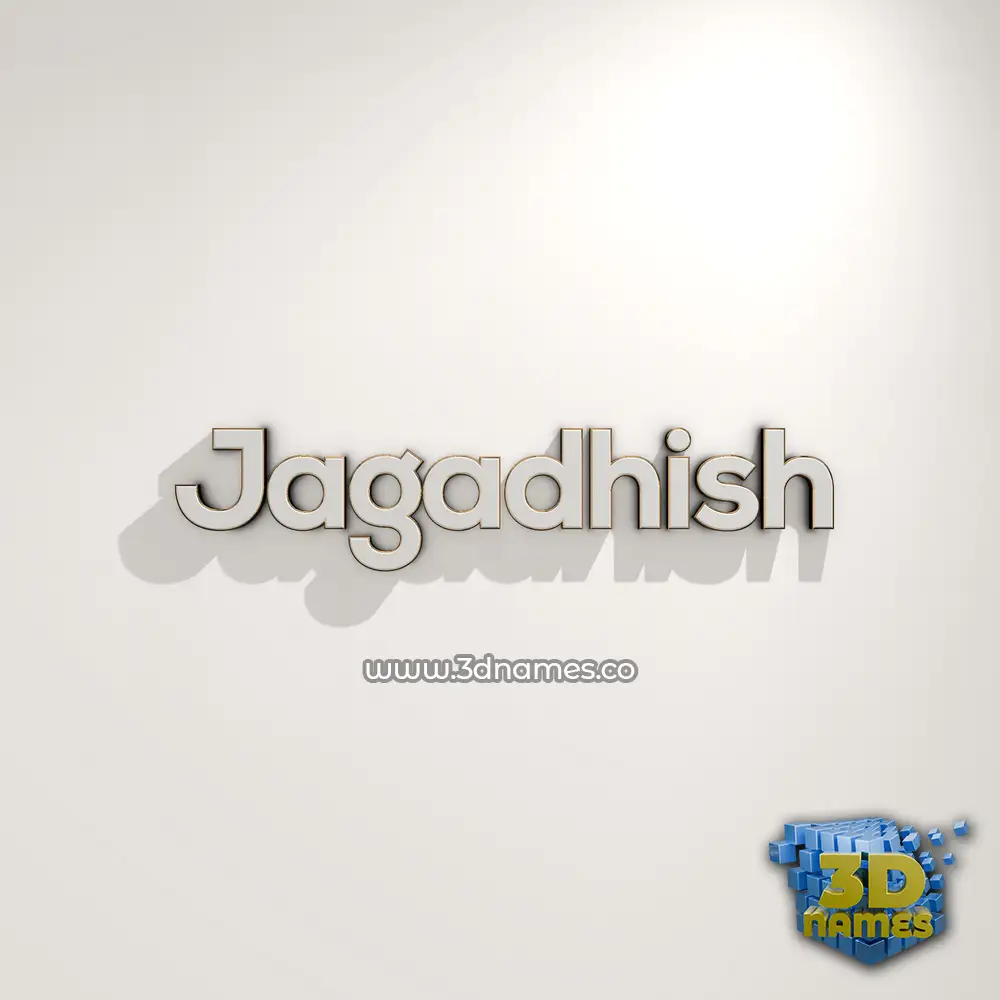 jagadhish in White Logo Warm style - 3D name wallpaper